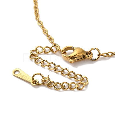 PVD Vacuum Plating 201 Stainless Steel Necklaces NJEW-H033-01G-G-1