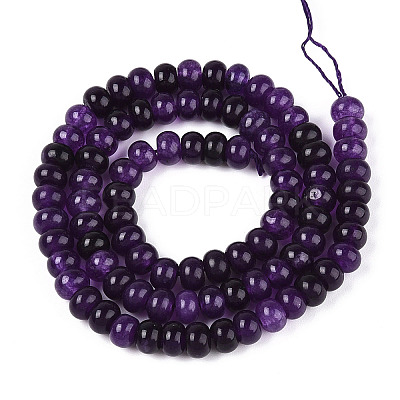 Dyed Natural White Jade Beads Strands X-G-T139-59A-03-1