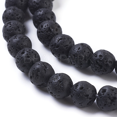Natural Lava Rock Beads Strands X-g434-8-1