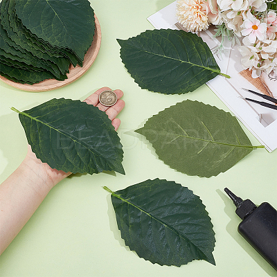 Polyester Artificial Leaf AJEW-WH0752-284C-1