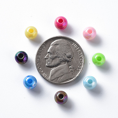 Opaque Acrylic Beads MACR-S370-D6mm-M2-1
