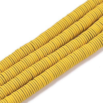 Spray Painted Non-magnetic Synthetic Hematite Beads Strands G-R0468-03D-11-1