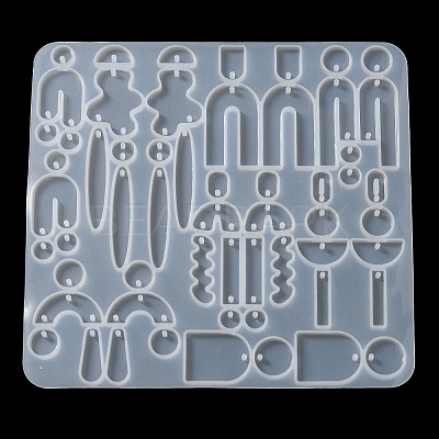 DIY Silicone Irregular Shape Pendant Molds DIY-M047-01C-1