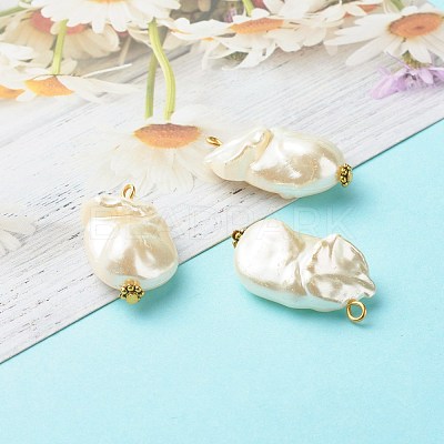 ABS Plastic Imitation Pearl Pendants PALLOY-JF00836-1