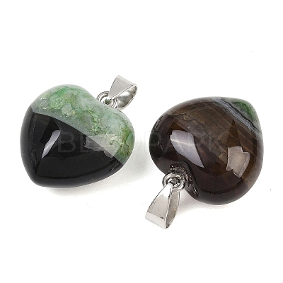 Natural Agate(Dyed & Heated) Pendants GG-K002-03C-1