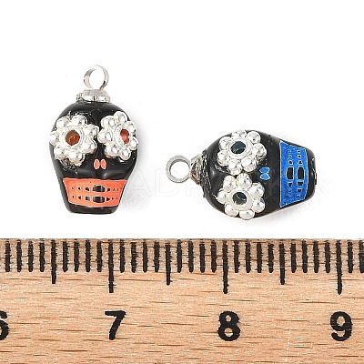 Halloween Opaque Acrylic & Alloy Pendants PALLOY-JF05969-01-1