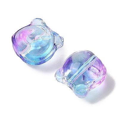 Transparent Spray Paint Glass Beads GLAA-Z011-01A-1