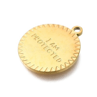 PVD Vacuum Plating 201 Stainless Steel Pendants STAS-C111-32G-1