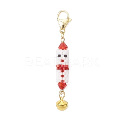 3Pcs Glass Pendant Decorations HJEW-MZ00359-1