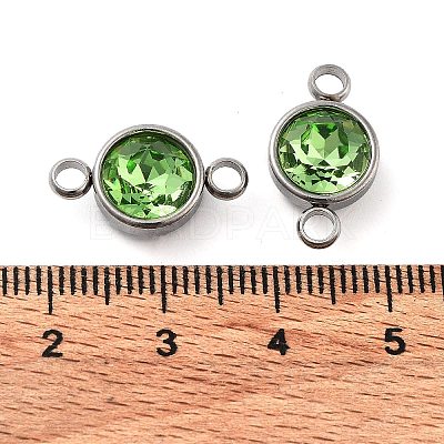 Glass Connector Charms GLAA-G018-P14-1