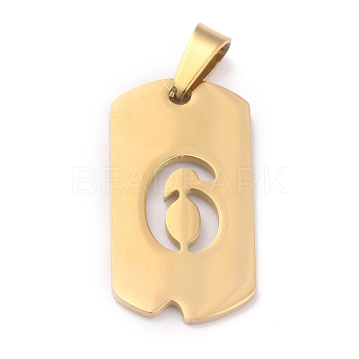 Ion Plating(IP) 304 Stainless Steel Pendants STAS-O127-D06-1