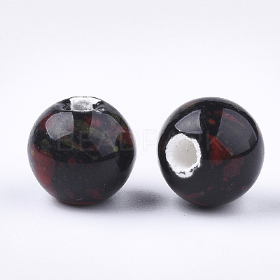 Handmade Porcelain Beads X-PORC-Q262-03-1