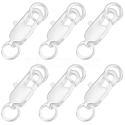20Pcs Brass Lobster Claw Clasps KK-BBC0015-01A-S-1