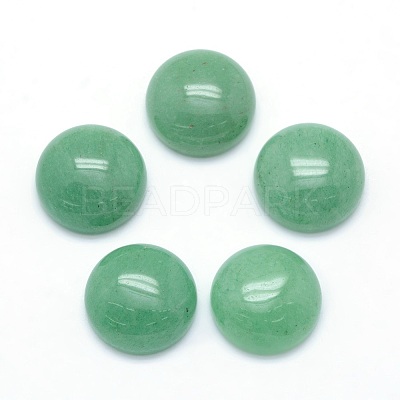 Natural Green Aventurine Cabochons G-P393-R15-12mm-1