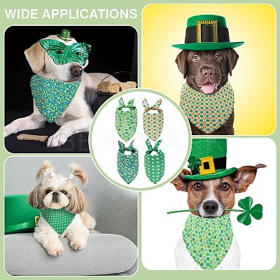 4Pcs 4 Styles Triangle Polyester Pet Handkerchi AJEW-CP0006-08B-06-1