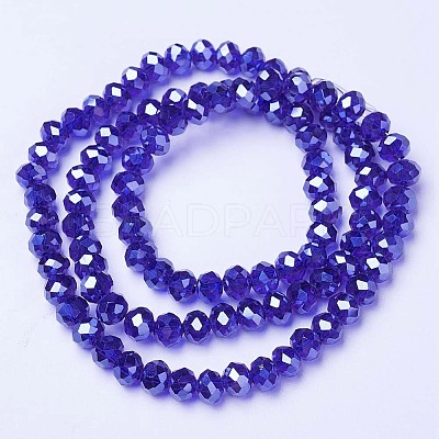Electroplate Glass Beads Strands LS-EGLA-A034-T1mm-A11-1