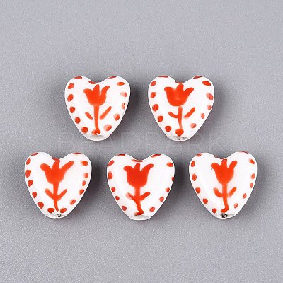 Handmade Porcelain Beads PORC-Q005-10C-1
