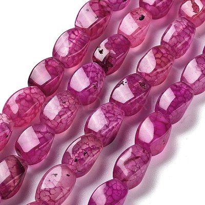 Natural Dragon Veins Agate Beads Strands G-G172-01S-1