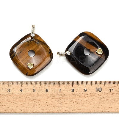 Natural Tiger Eye Pendants GG-CBA4625-04G-02-1