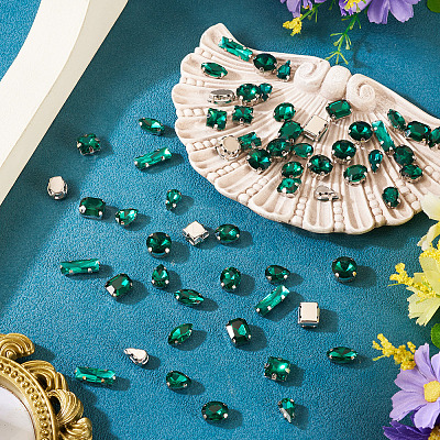 80Pcs 8 Styles Sew on Rhinestone RGLA-TA0001-11A-1