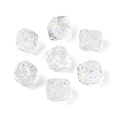 Handmade Foil Glass Beads Strands FOIL-N033-01E-1