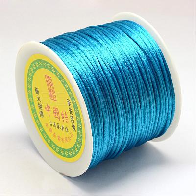 Nylon Satin Rattail Cords NWIR-R025-1.0mm-374-1