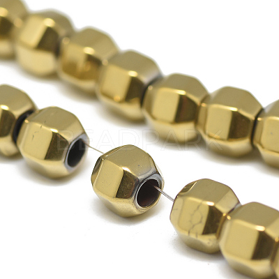 Electroplate Non-magnetic Synthetic Hematite Beads Strands X-G-T061-50B-1
