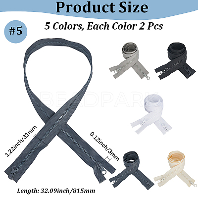 10Pcs 5 Colors Garment Accessories FIND-CY0001-42B-1