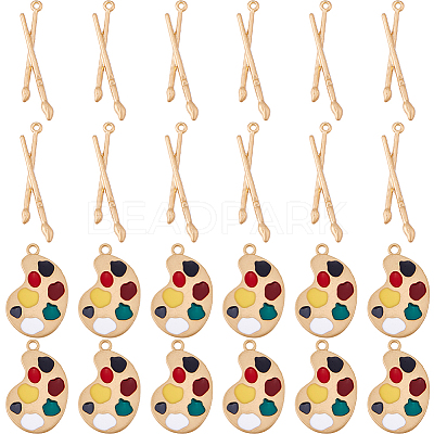 24Pcs 2 Styles Alloy Pendants FIND-DC0008-11-1