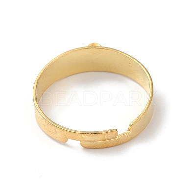 304 Stainless Steel Open Cuff Rings Findings STAS-K278-02G-1