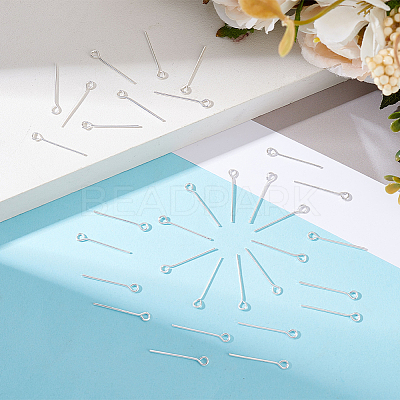 100Pcs Brass Eye Pins KK-BBC0024-76A-1