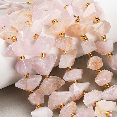 Natural Rose Quartz Beads Strands G-F833-T01-01-1