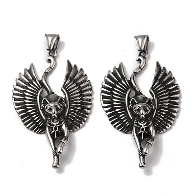 304 Stainless Steel Big Pendants STAS-L262-19AS-1