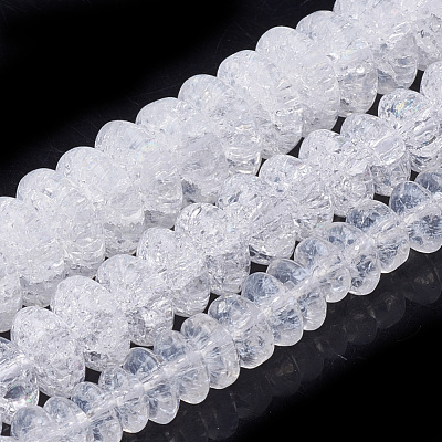 Synthetic Crackle Quartz Beads Strands X-G-S285-08-1