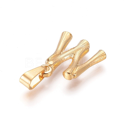 304 Stainless Steel Pendants X-STAS-F235-01G-M-1