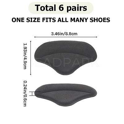 Cotton Anti-Wear Heel Grips FIND-WH0191-11B-1