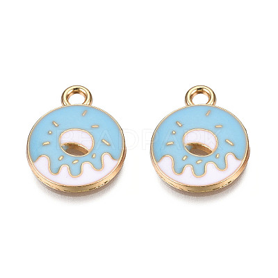 Eco-Friendly Zinc Alloy  Pendants X-ENAM-R051-15-02G-NR-1