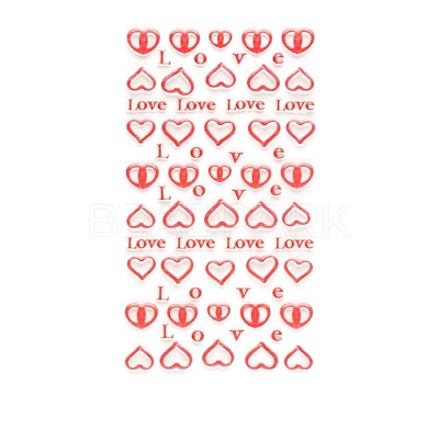 Valentine's Day 5D Love Nail Art Sticker Decals LS-MRMJ-R109-Z-D4363-01-1