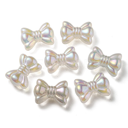UV Plating Luminous Transparent Acrylic Beads OACR-P010-08E-1