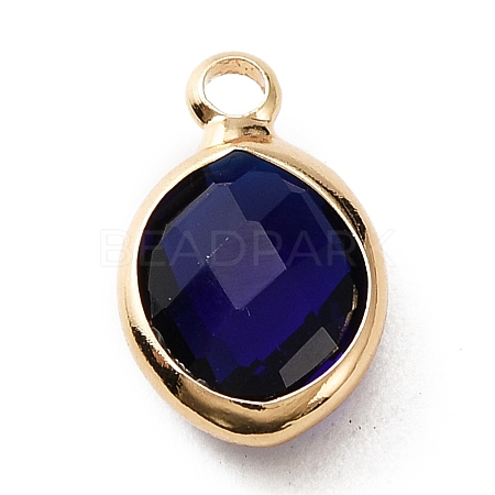 Faceted Glass Pendants KK-WH0046-59G-09-1