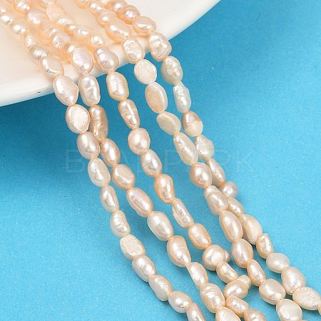 Natural Cultured Freshwater Pearl Beads Strands PEAR-P064-20G-03D-1