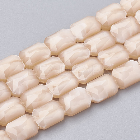 Opaque Solid Color Glass Beads Strands GLAA-N032-04N-1