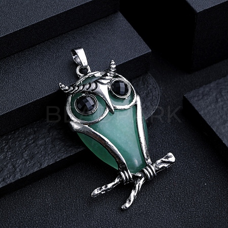 Natural Green Aventurine Big Pendants PW-WG15898-07-1