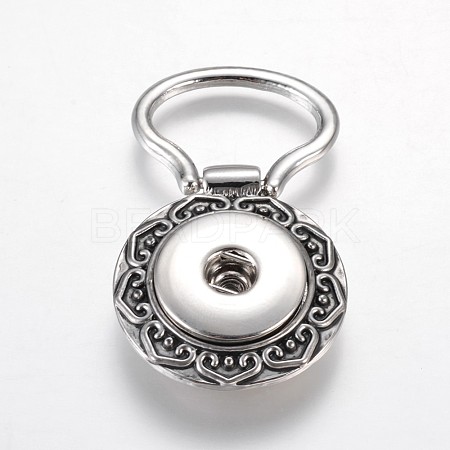 Magnetic Alloy Brooch Findings PALLOY-WH0034-06P-1