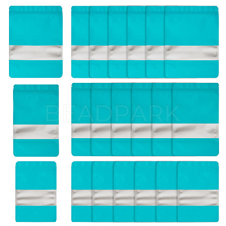 18Pcs 3 Styles PE Resealable Bags with Window OPP-TAD0001-01G-1