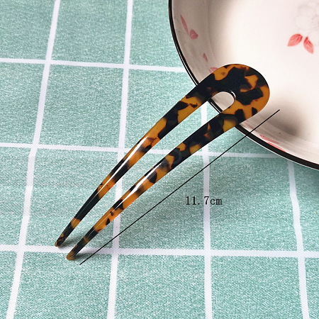 Cellulose Acetate(Resin) Hair Forks OHAR-PW0003-079H-1