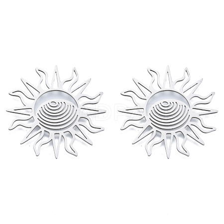 Non-Tarnish 201 Stainless Steel Filigree Joiners STAS-N090-LA950-1-1