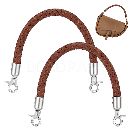 Braided Round Imitation Leather Bag Handles FIND-WH0139-955B-1