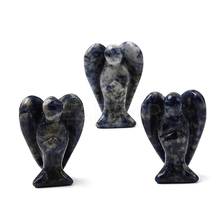Natural Blue Spot Jasper Angel Figurine DJEW-N006-01A-20-1