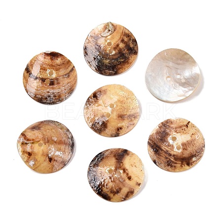2-Hole Mother of Pearl Buttons SHEL-T012-43C-1